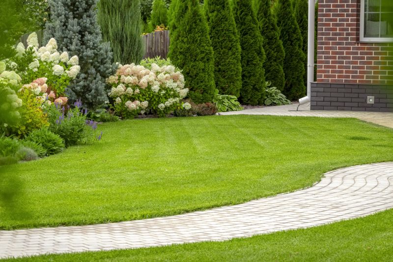Walkways with Paver Borders